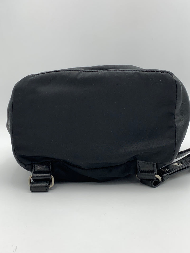 Prada Black Nylon & Leather Backpack