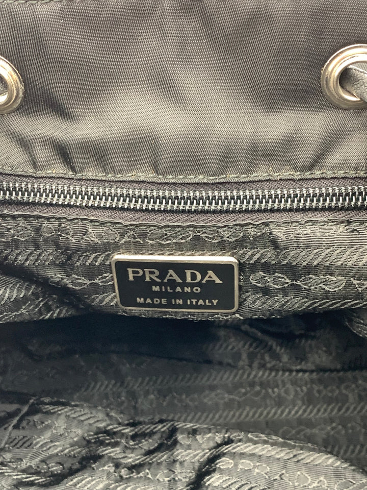 Prada Black Nylon & Leather Backpack