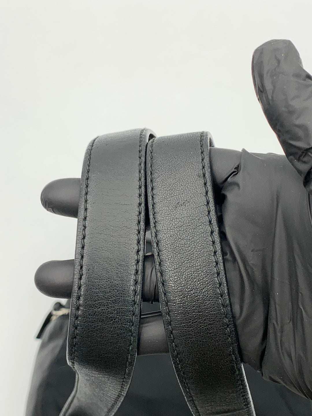 Prada Black Nylon & Leather Backpack