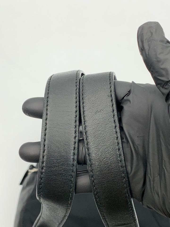 Prada Black Nylon & Leather Backpack