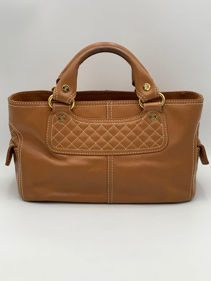Celine Camel Brown Leather Boogie Bag