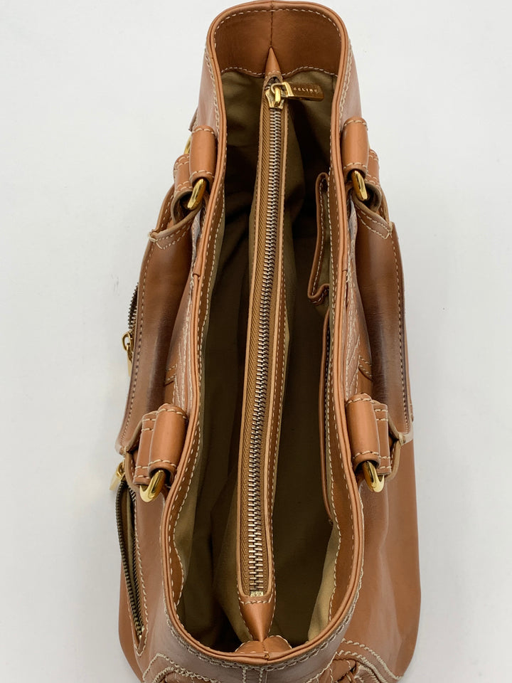 Celine Camel Brown Leather Boogie Bag