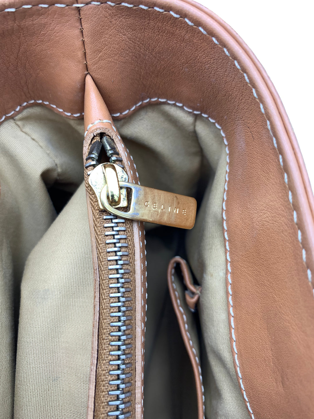 Celine Camel Brown Leather Boogie Bag