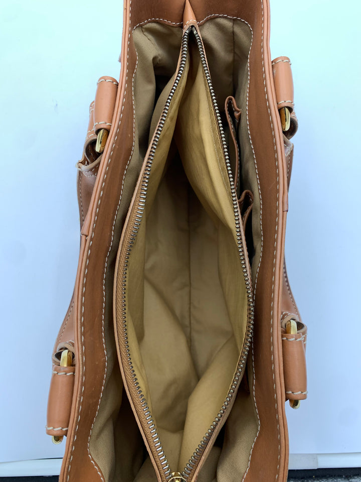Celine Camel Brown Leather Boogie Bag