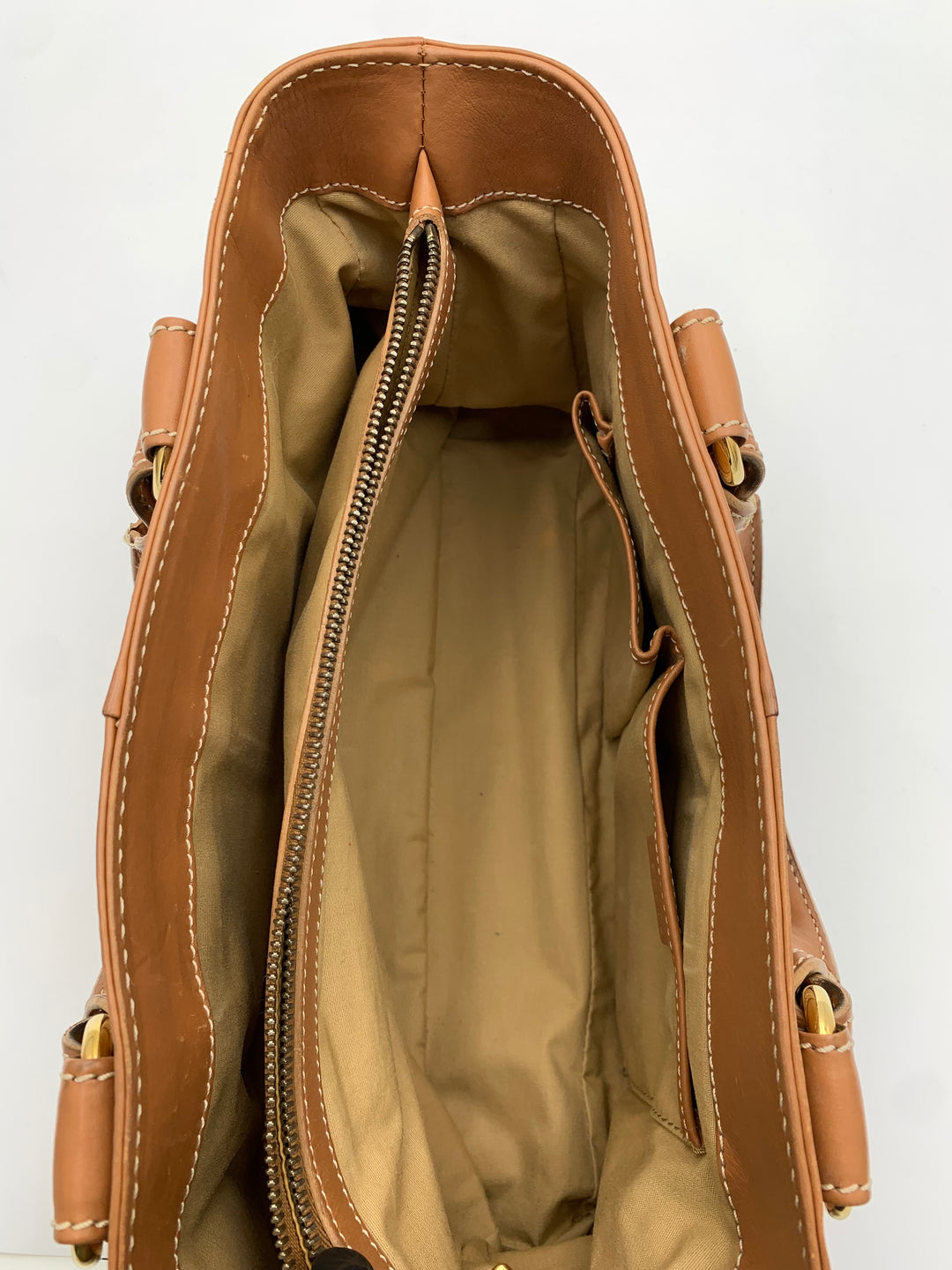 Celine Camel Brown Leather Boogie Bag