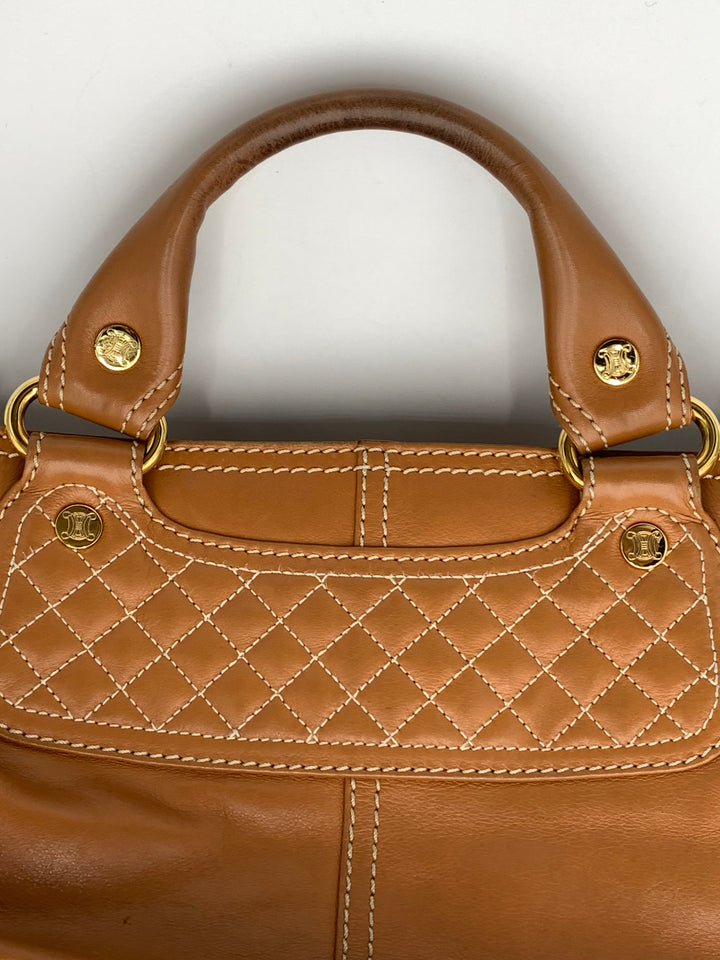 Celine Camel Brown Leather Boogie Bag