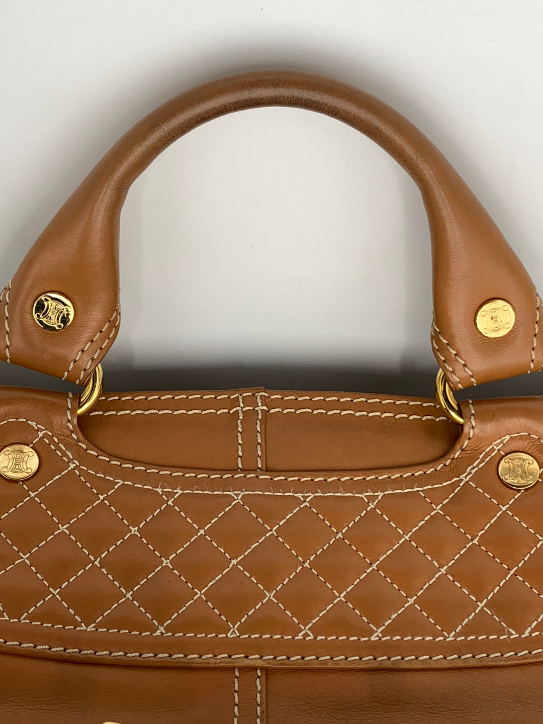 Celine Camel Brown Leather Boogie Bag
