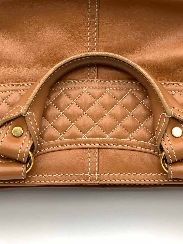 Celine Camel Brown Leather Boogie Bag