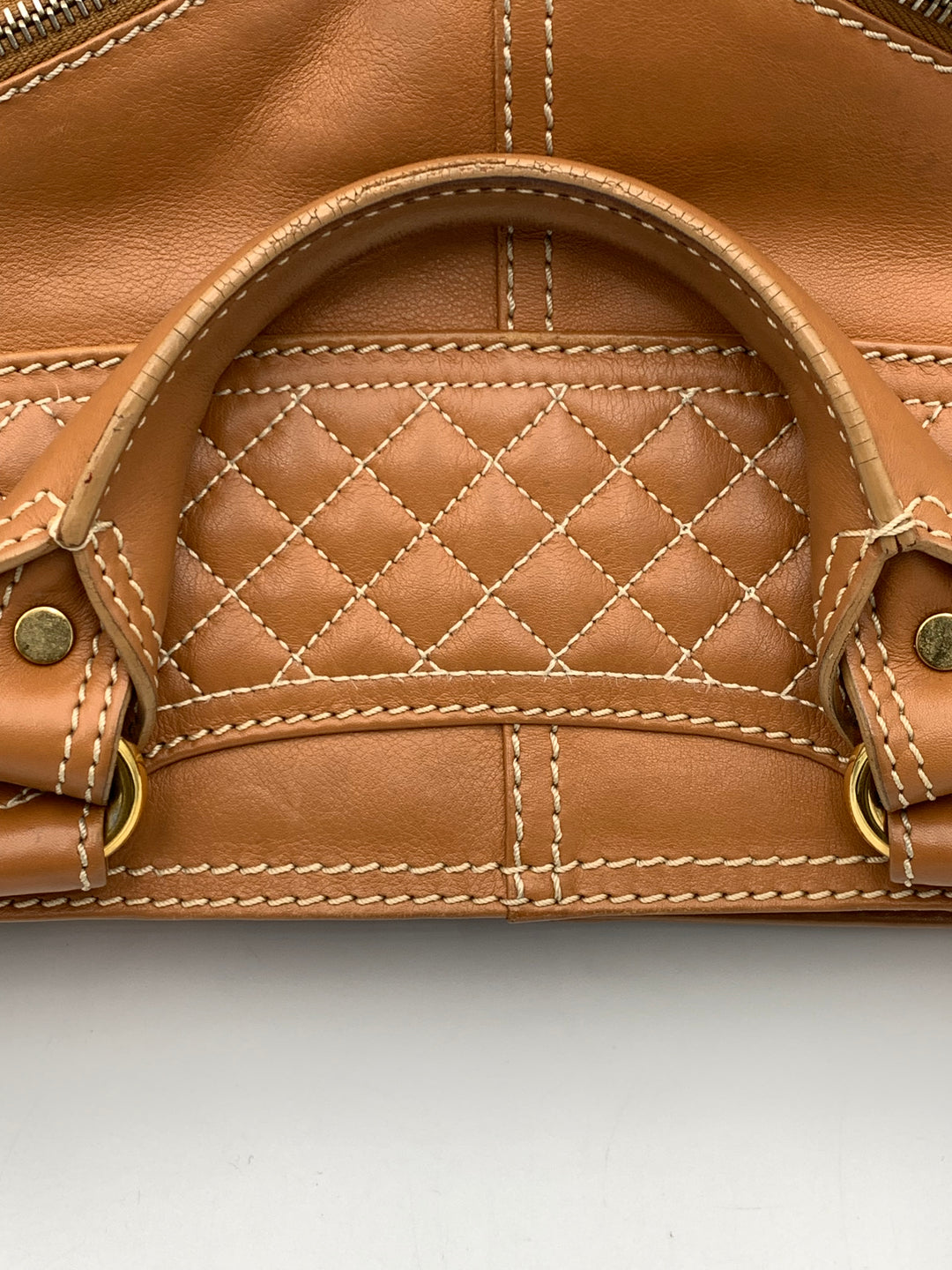 Celine Camel Brown Leather Boogie Bag