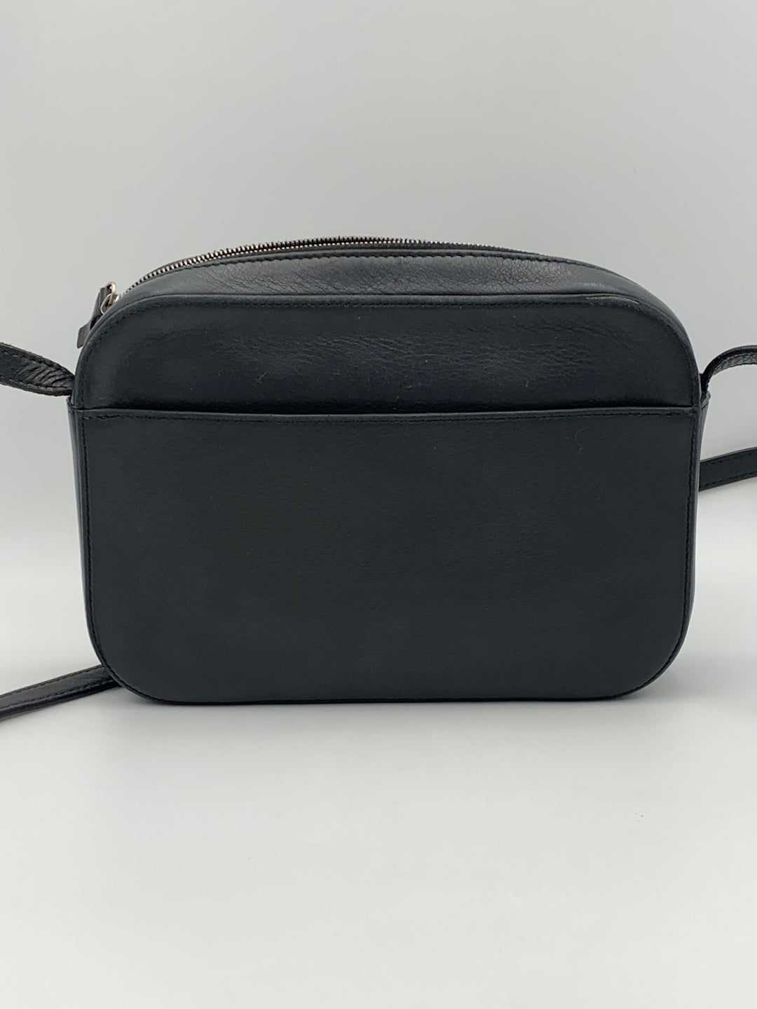 Balenciaga Everyday Small Black Leather Camera Crossbody Bag