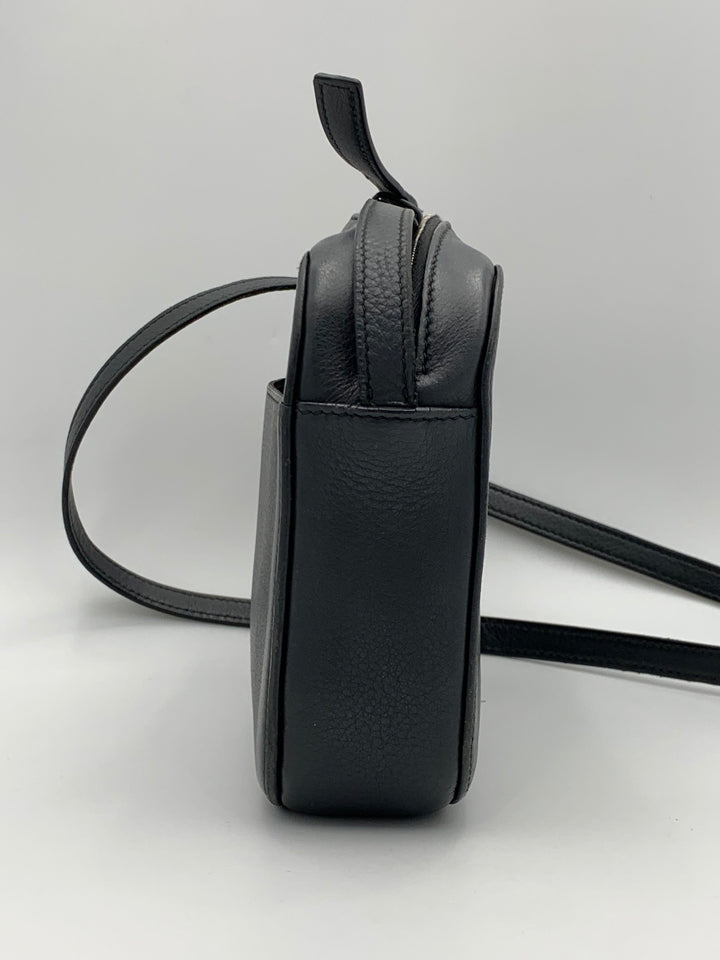 Balenciaga Everyday Small Black Leather Camera Crossbody Bag