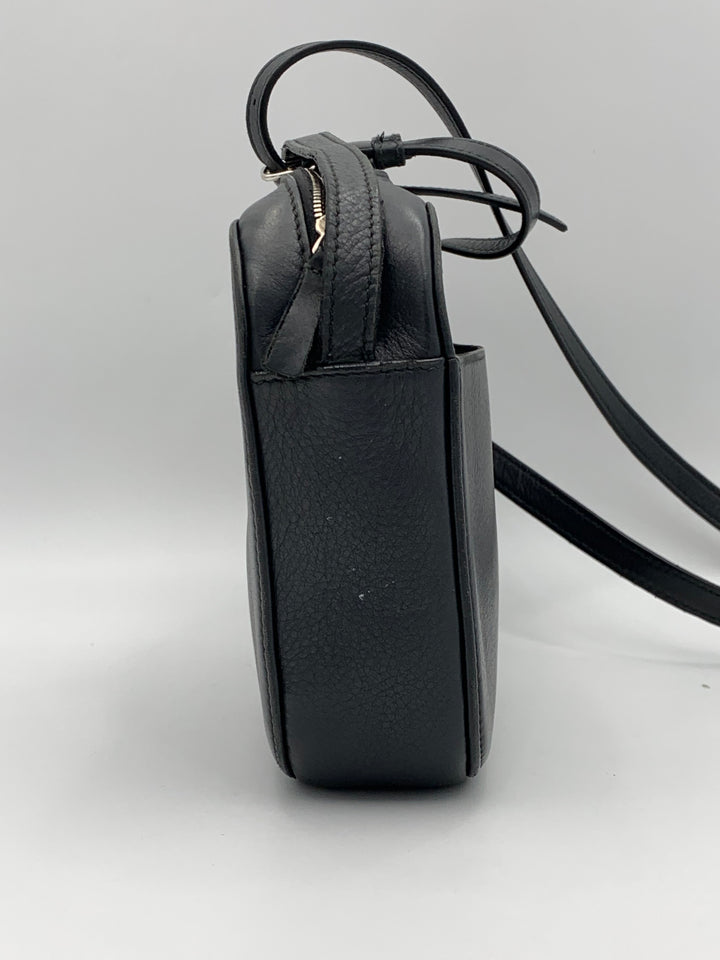 Balenciaga Everyday Small Black Leather Camera Crossbody Bag