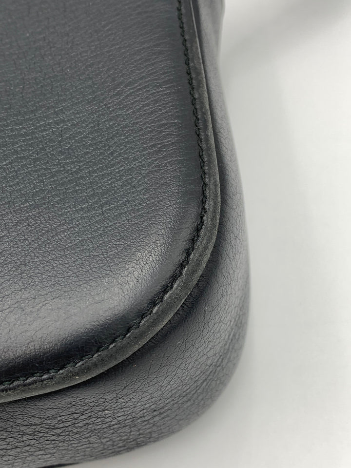 Balenciaga Everyday Small Black Leather Camera Crossbody Bag