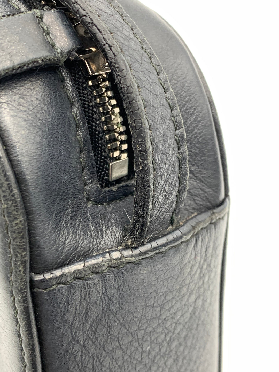Balenciaga Everyday Small Black Leather Camera Crossbody Bag