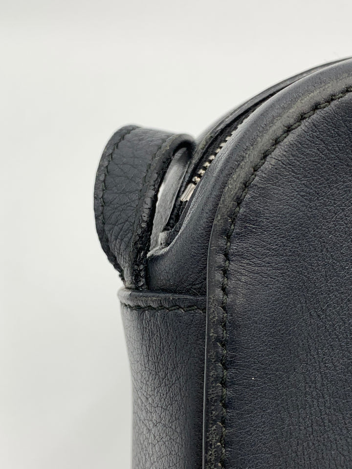 Balenciaga Everyday Small Black Leather Camera Crossbody Bag