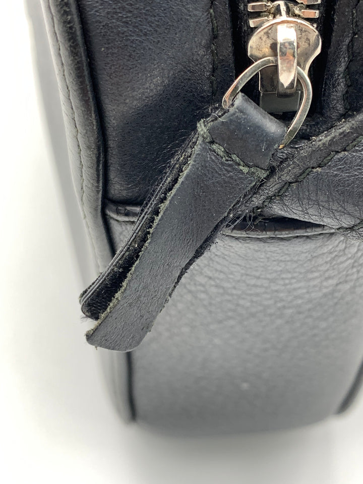 Balenciaga Everyday Small Black Leather Camera Crossbody Bag