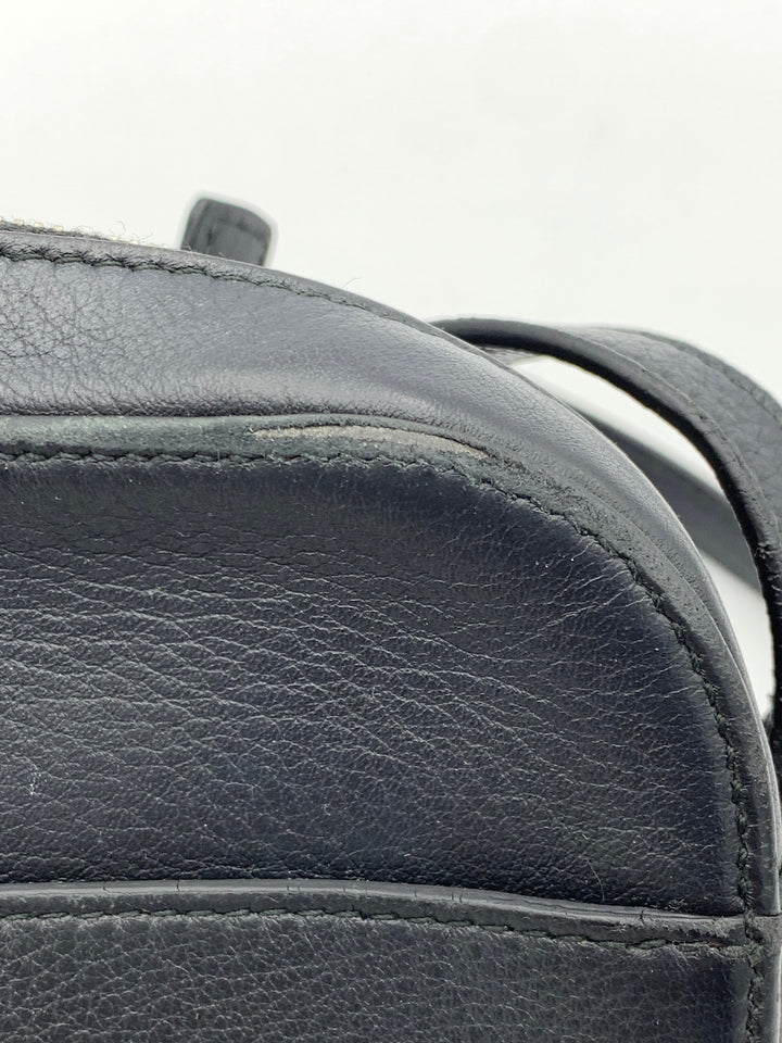 Balenciaga Everyday Small Black Leather Camera Crossbody Bag