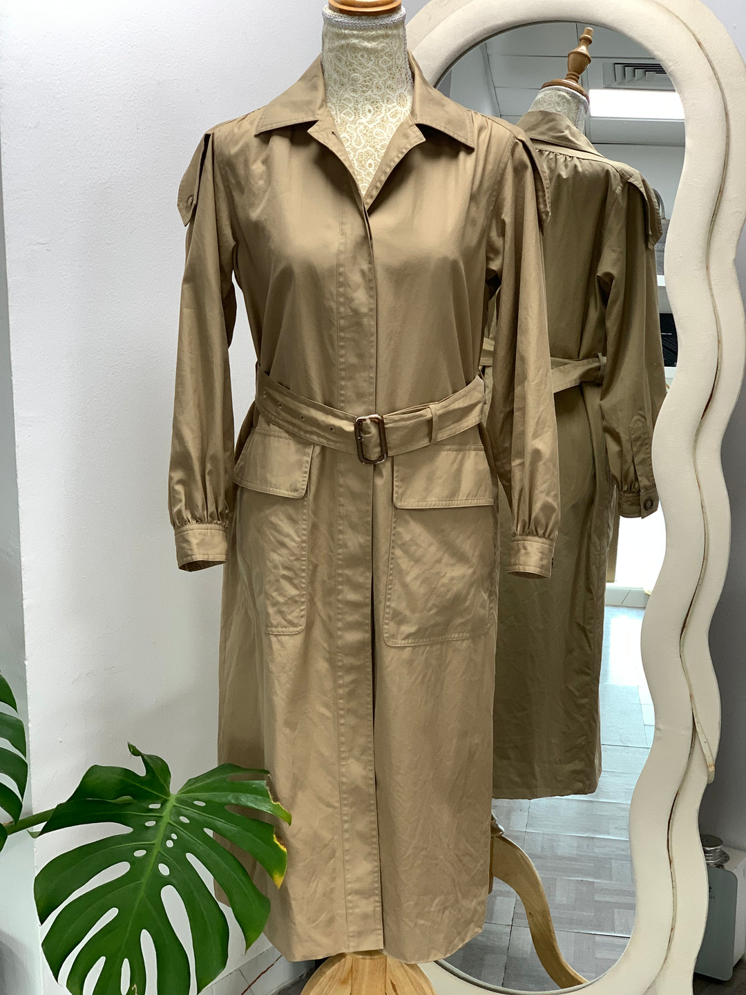 Yves Saint Laurent Brown Trench Coat