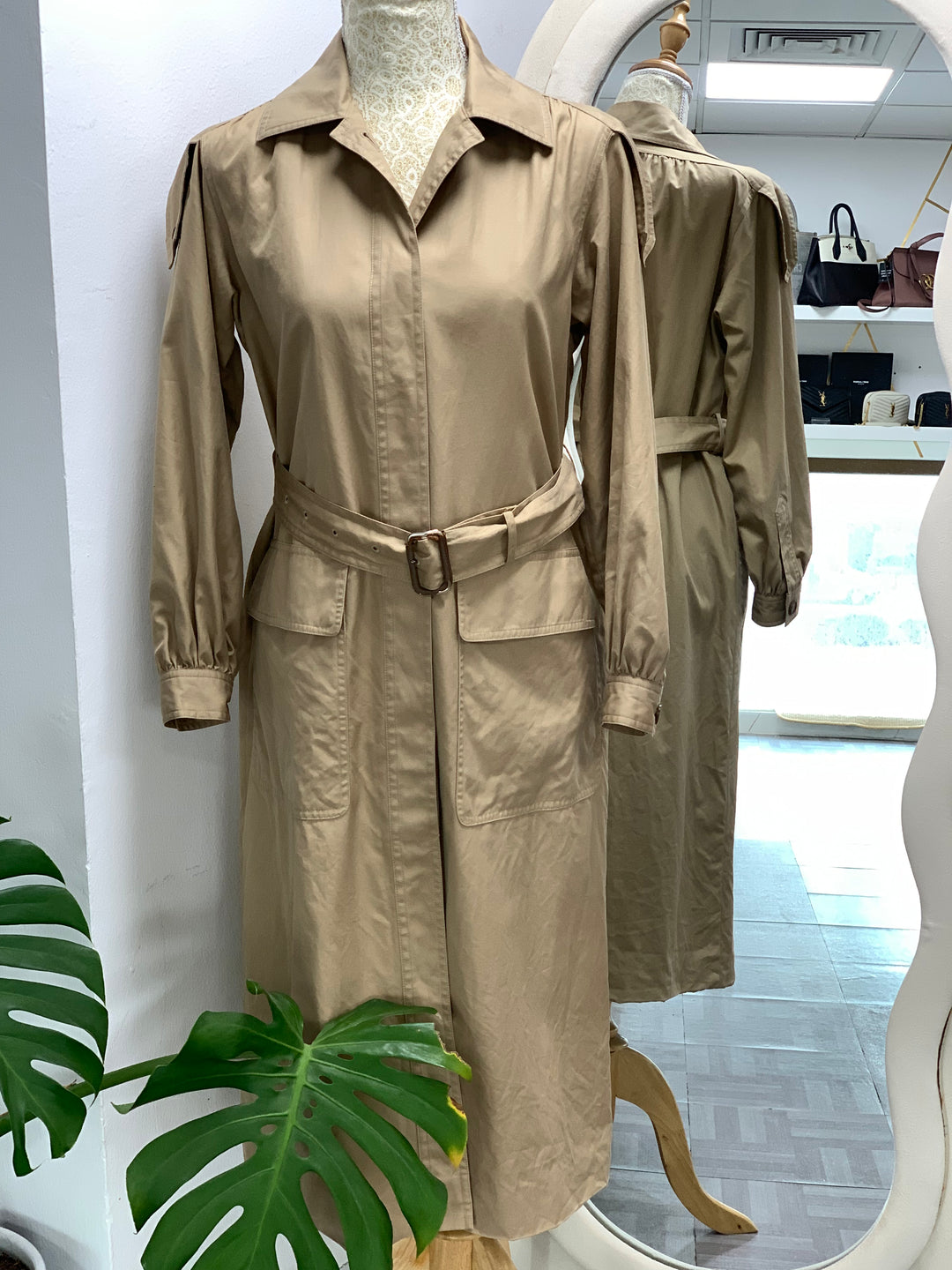 Yves Saint Laurent Brown Trench Coat