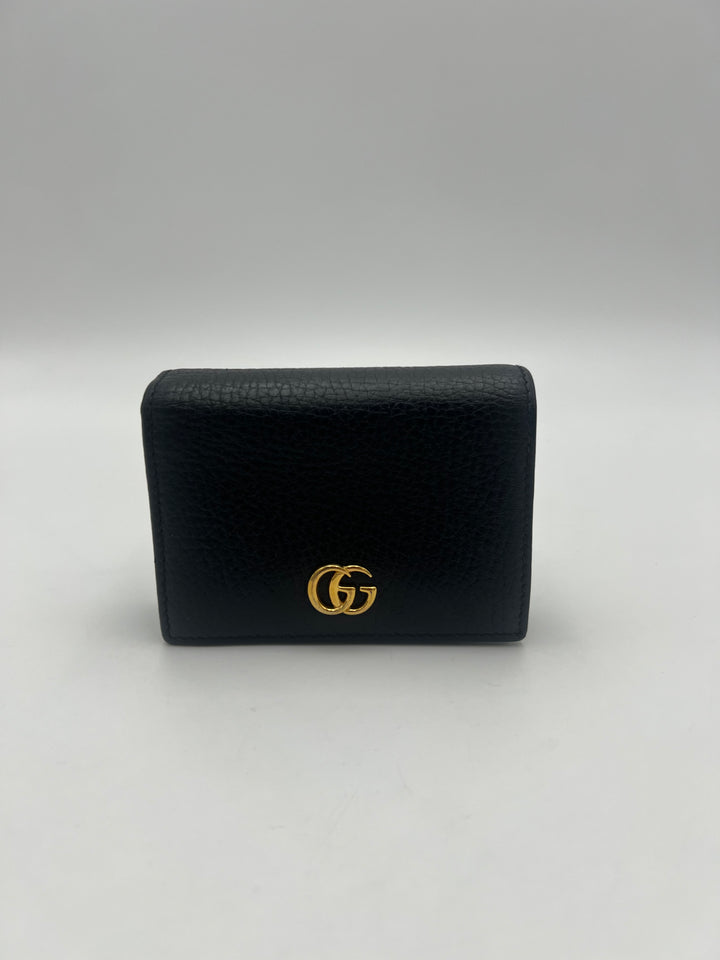 Gucci GG Black Petite Marmont Bi-fold Wallet