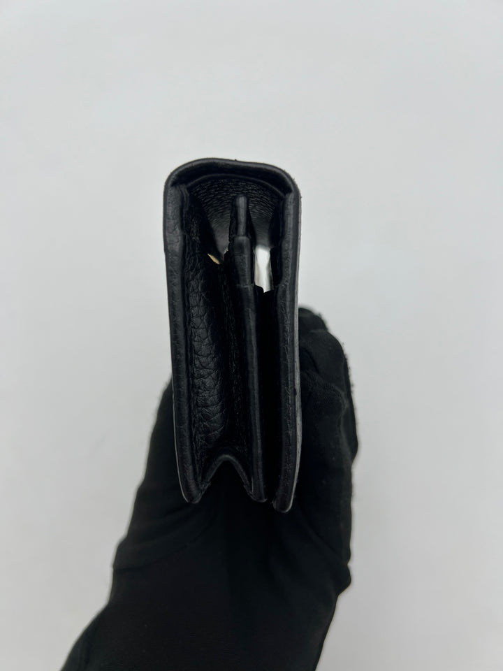 Gucci GG Black Petite Marmont Bi-fold Wallet