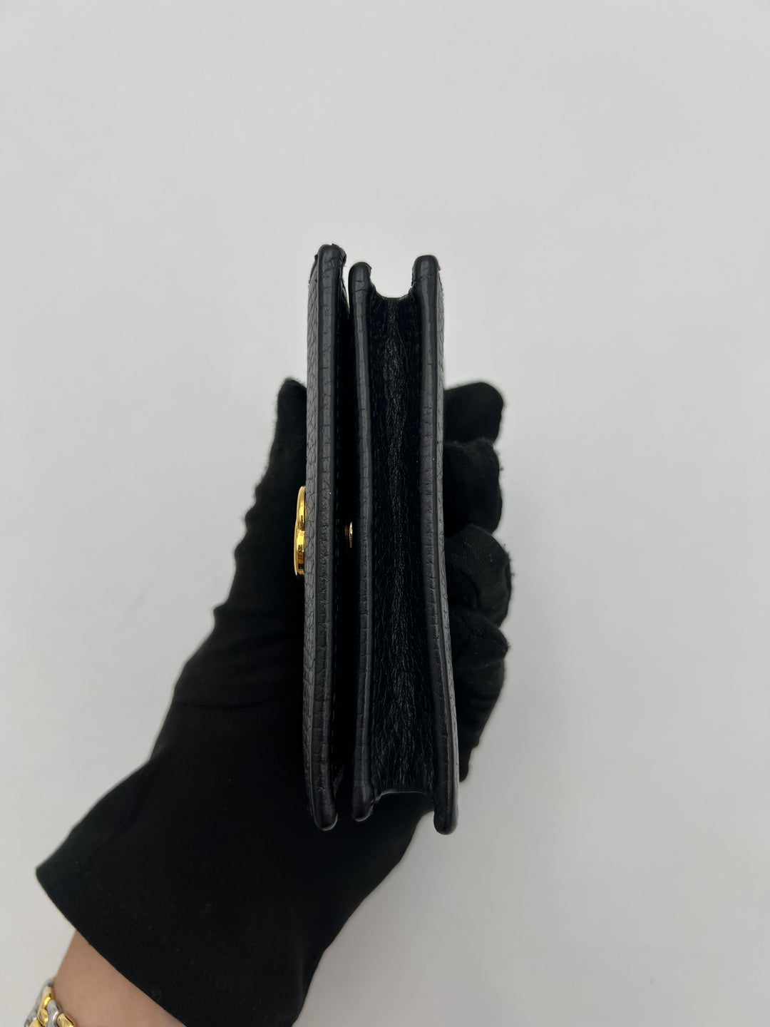 Gucci GG Black Petite Marmont Bi-fold Wallet