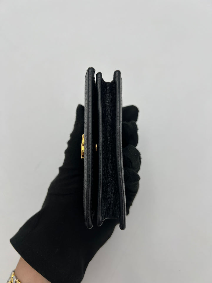 Gucci GG Black Petite Marmont Bi-fold Wallet