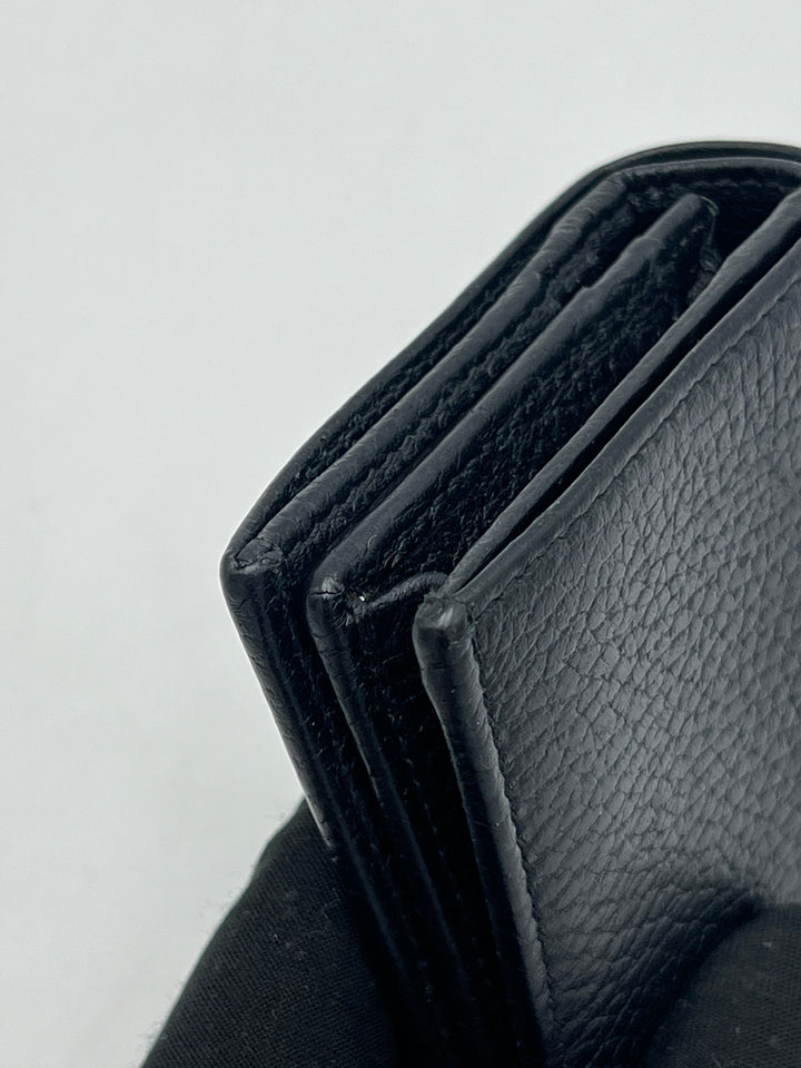 Gucci GG Black Petite Marmont Bi-fold Wallet