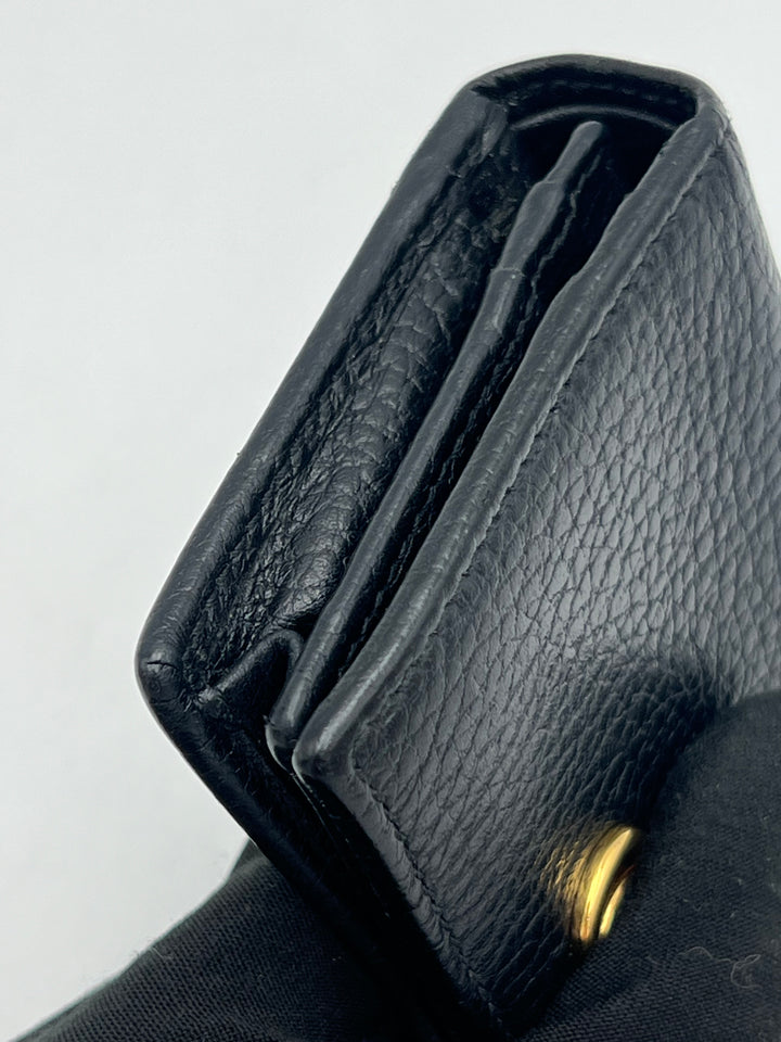 Gucci GG Black Petite Marmont Bi-fold Wallet