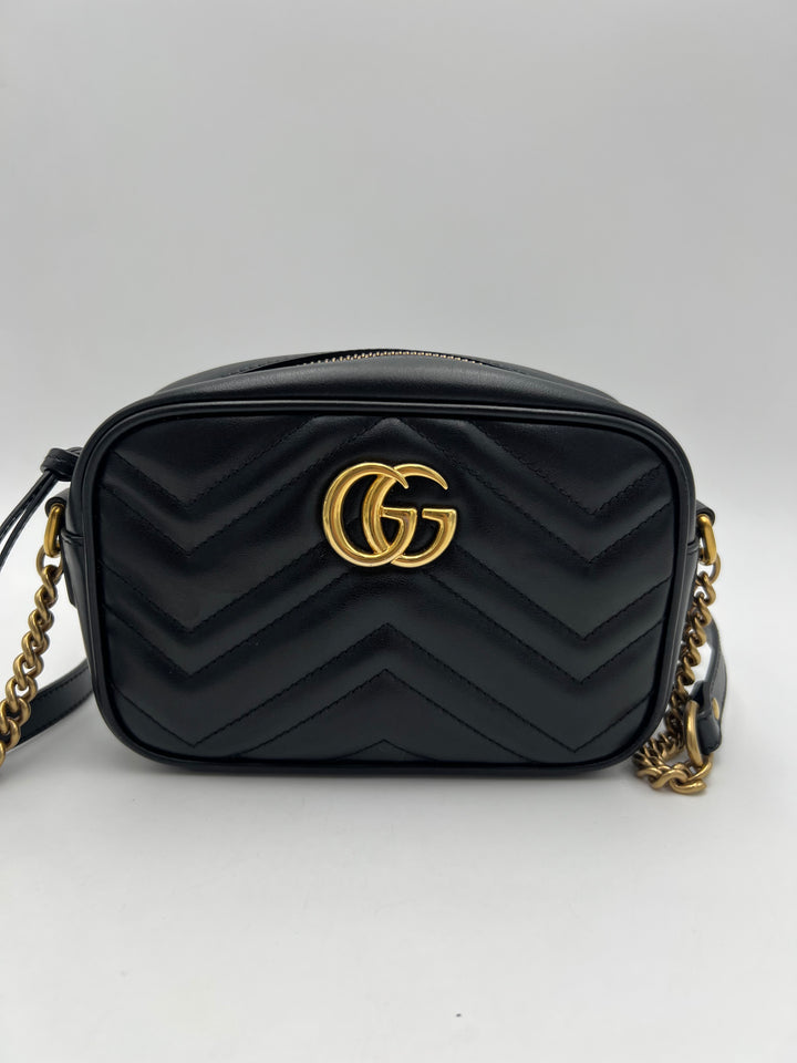 Gucci GG Marmont Black Mini Camera Bag