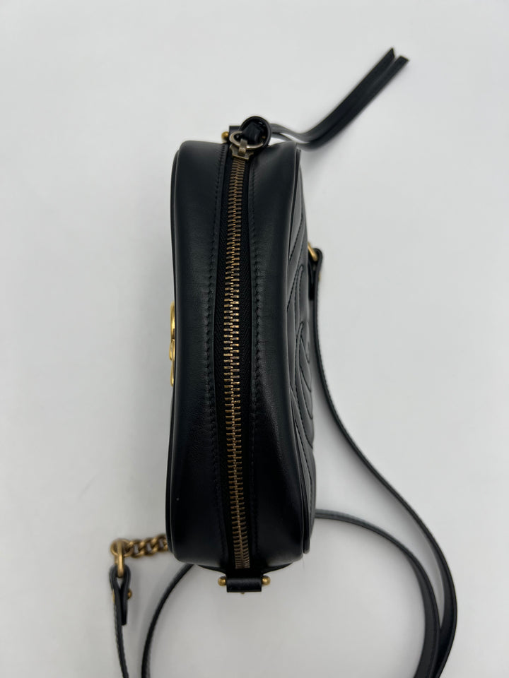 Gucci GG Marmont Black Mini Camera Bag