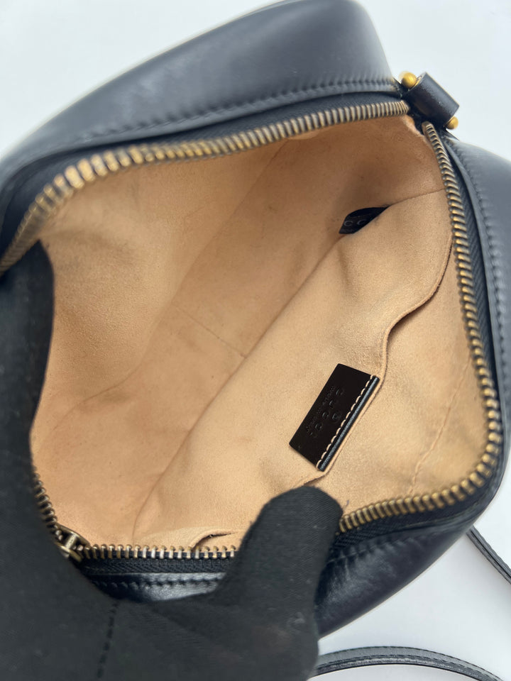 Gucci GG Marmont Black Mini Camera Bag