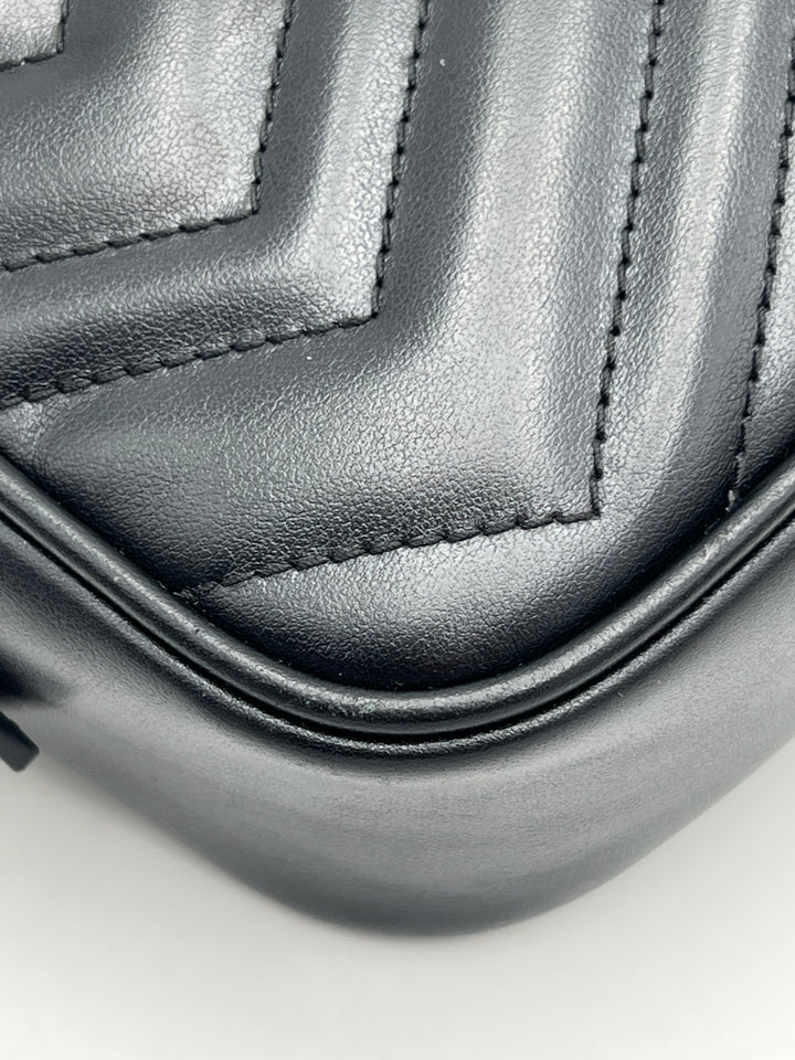 Gucci GG Marmont Black Mini Camera Bag