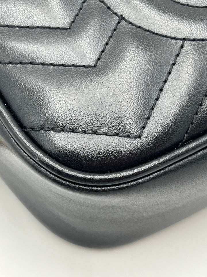 Gucci GG Marmont Black Mini Camera Bag