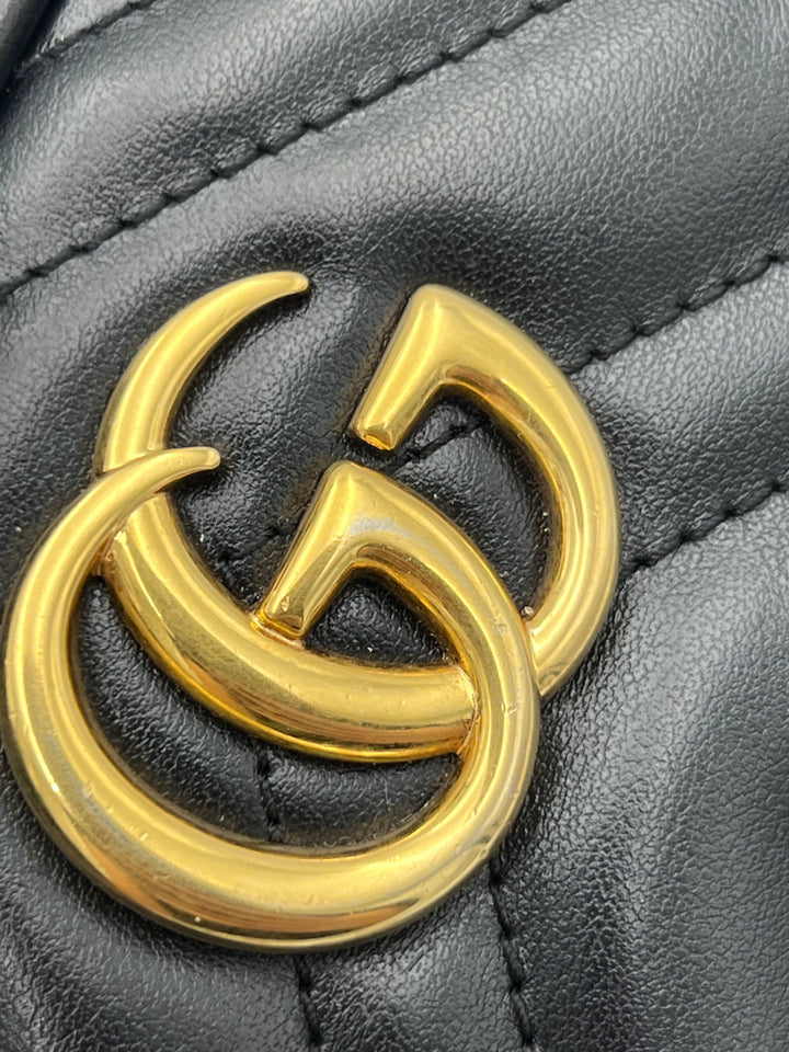 Gucci GG Marmont Black Mini Camera Bag