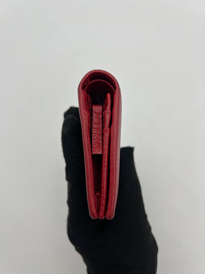 Gucci GG Red Petite Marmont Bi-fold Wallet