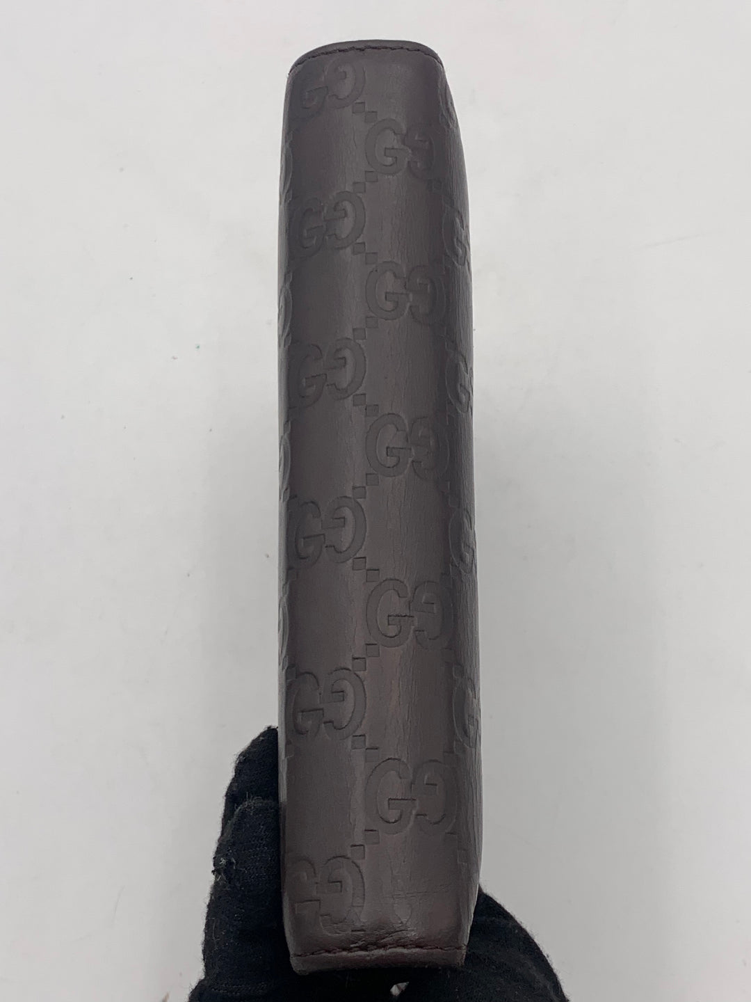 Gucci Guccissima Brown Leather MM Agenda/Notebook Cover