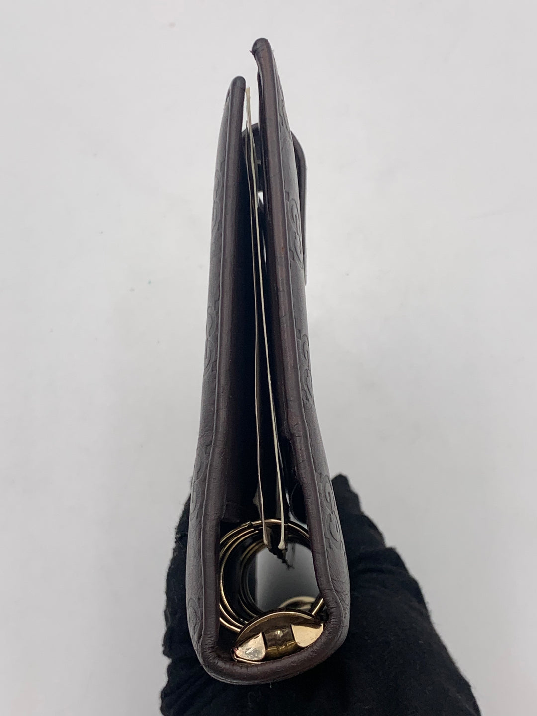 Gucci Guccissima Brown Leather MM Agenda/Notebook Cover