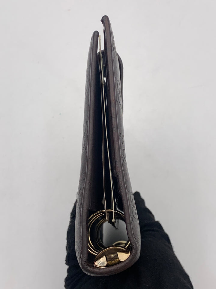 Gucci Guccissima Brown Leather MM Agenda/Notebook Cover