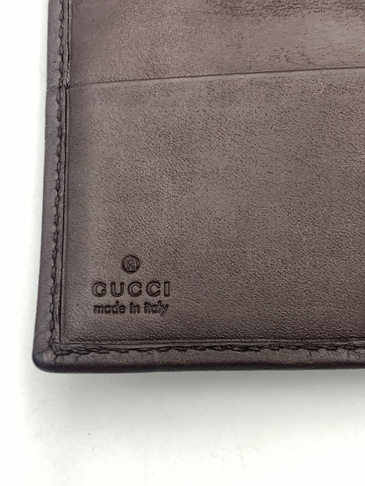 Gucci Guccissima Brown Leather MM Agenda/Notebook Cover