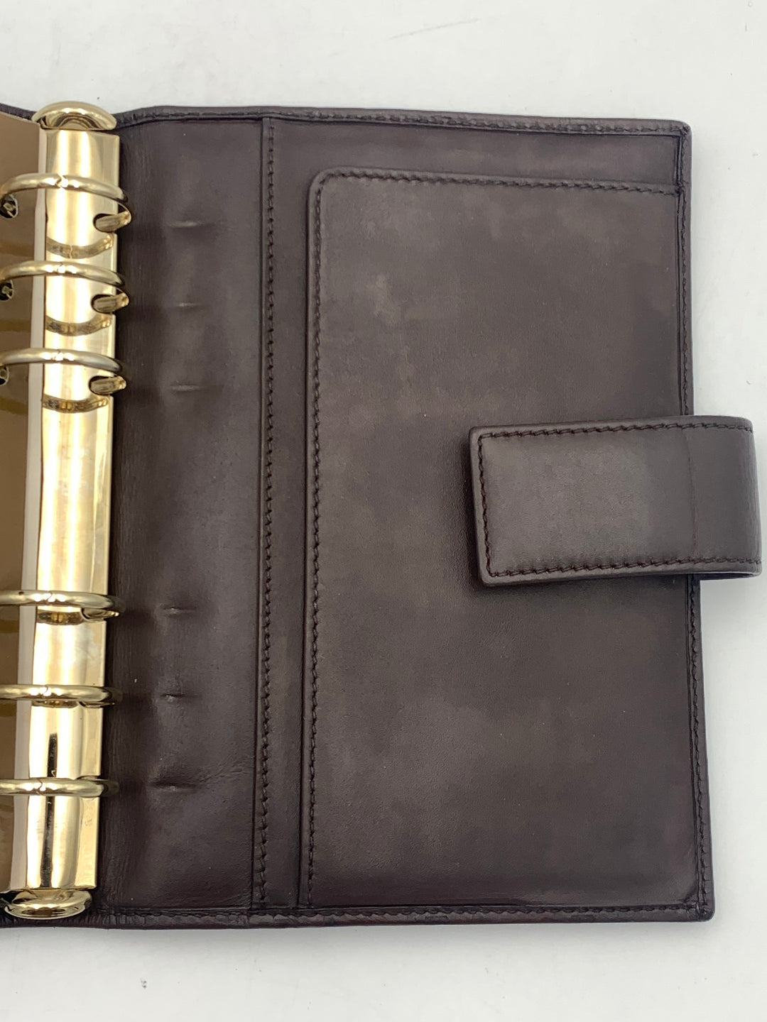 Gucci Guccissima Brown Leather MM Agenda/Notebook Cover
