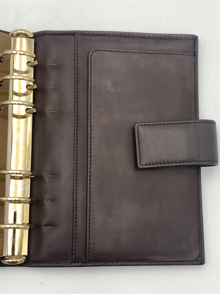 Gucci Guccissima Brown Leather MM Agenda/Notebook Cover