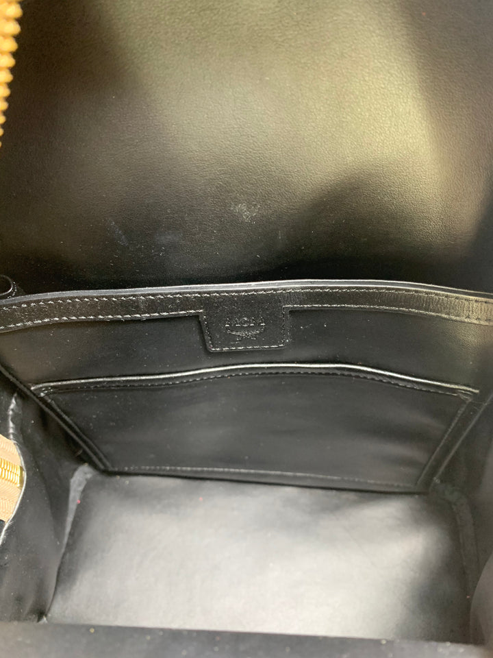 MCM Beige Visetos Small Backpack