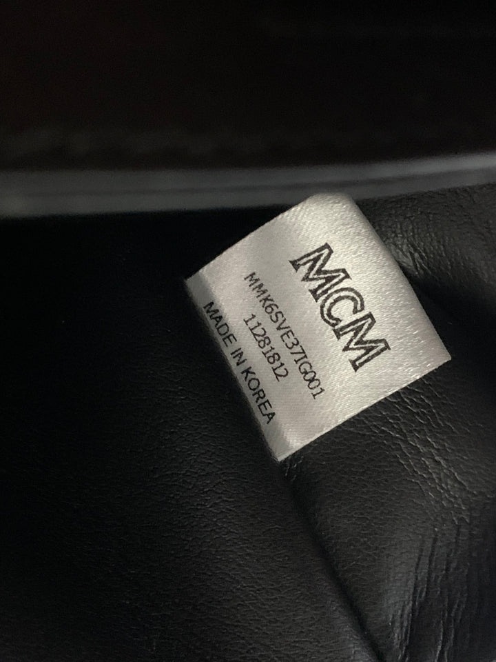 MCM Beige Visetos Small Backpack