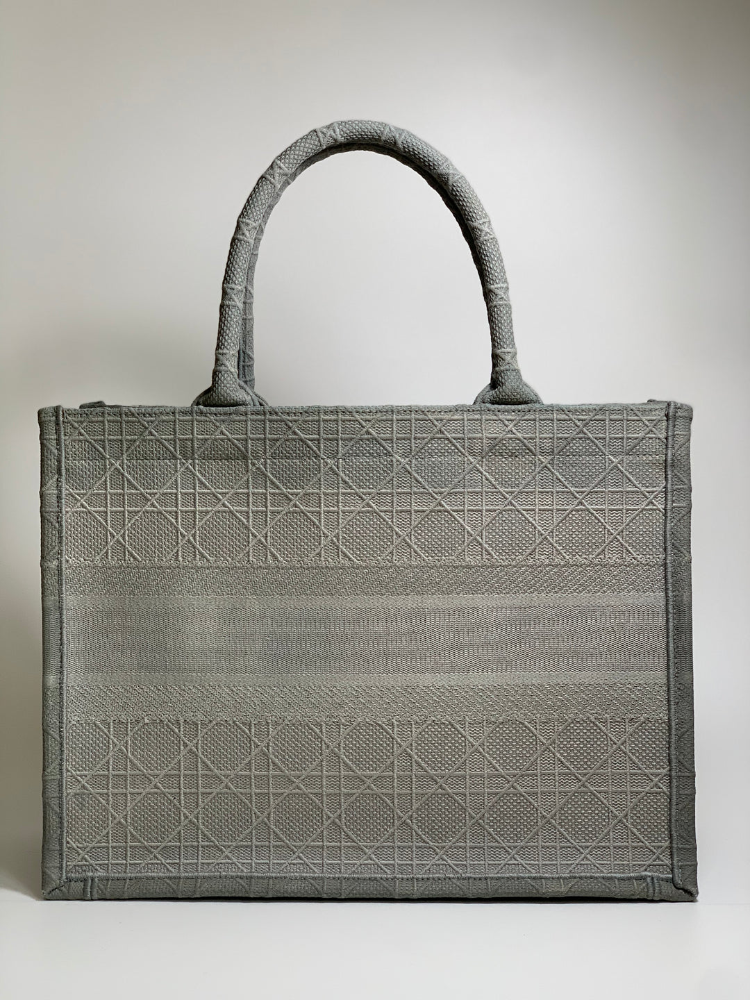 Christian Dior Grey Book Tote Medium Bag