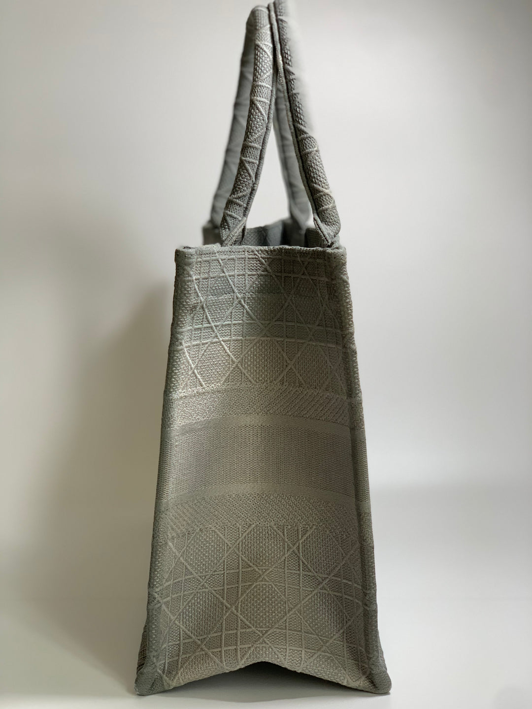 Christian Dior Grey Book Tote Medium Bag