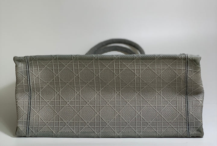 Christian Dior Grey Book Tote Medium Bag