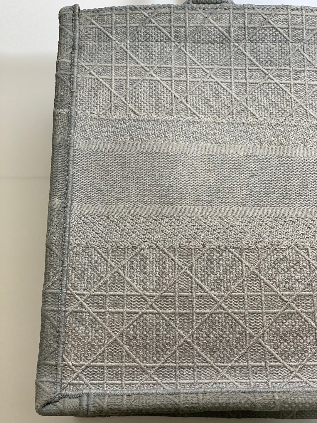 Christian Dior Grey Book Tote Medium Bag