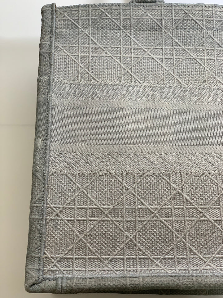 Christian Dior Grey Book Tote Medium Bag