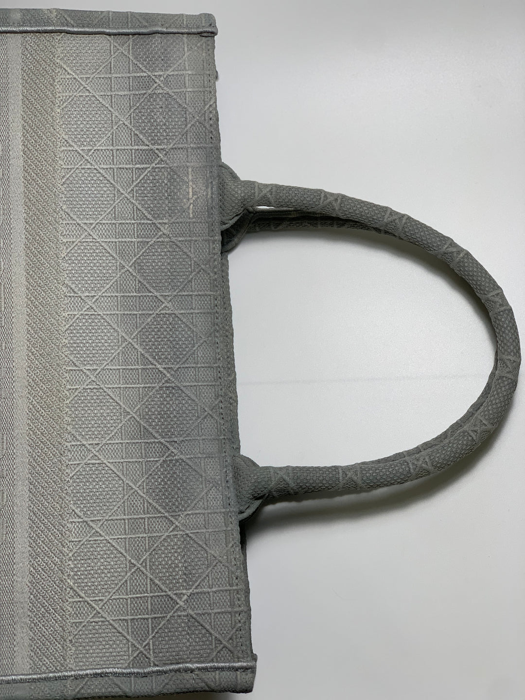 Christian Dior Grey Book Tote Medium Bag